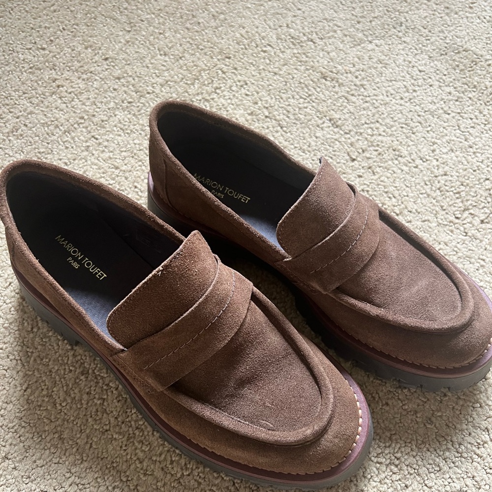 Brown Suede Loafers